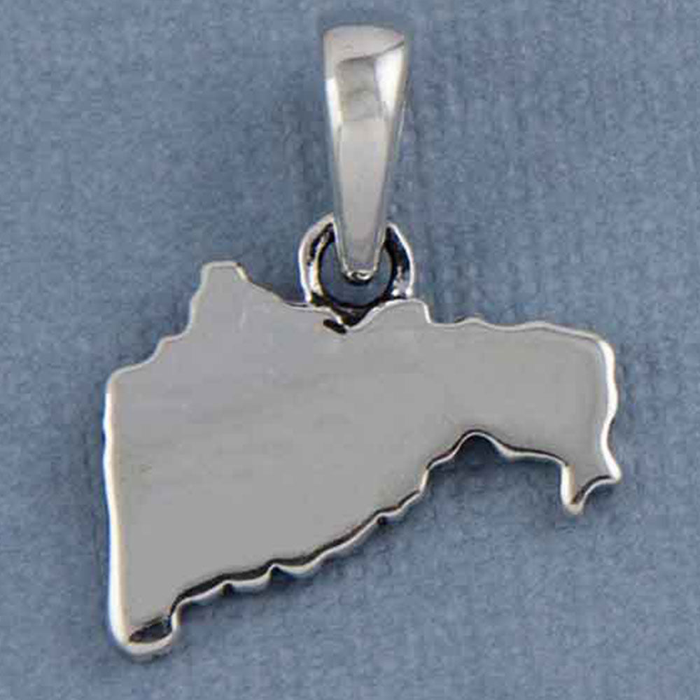 My Maharashtra State Silver Pendant