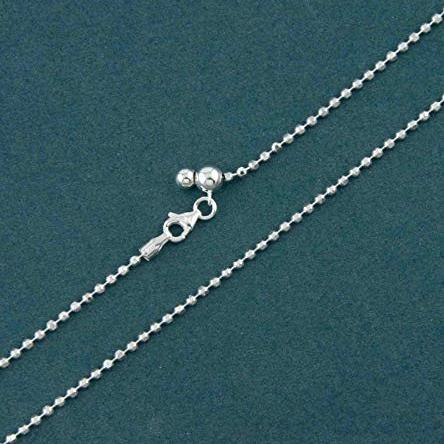 Adjustable Silver Bead Slider Chain BOLD