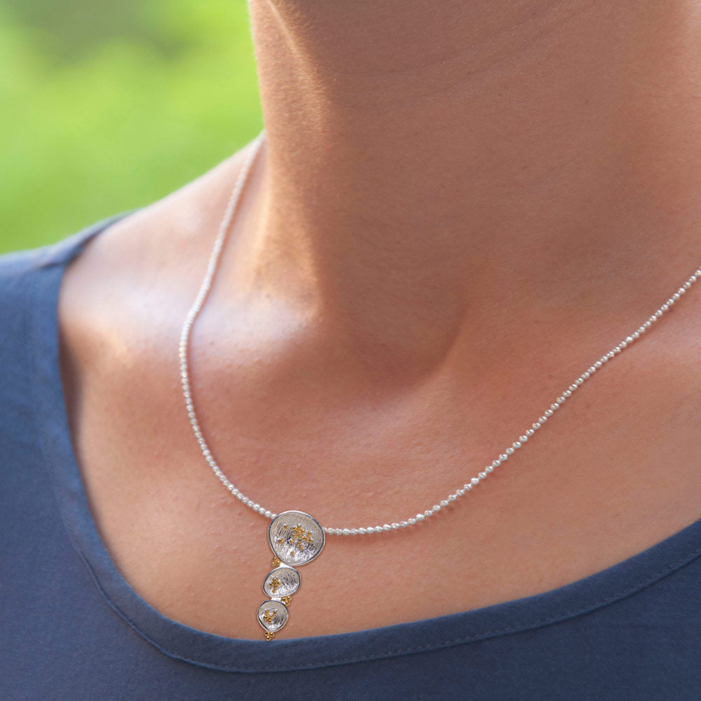 Champagne Bubble Silver Pendant