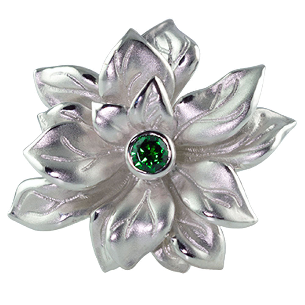 Poinsettia Silver Ring