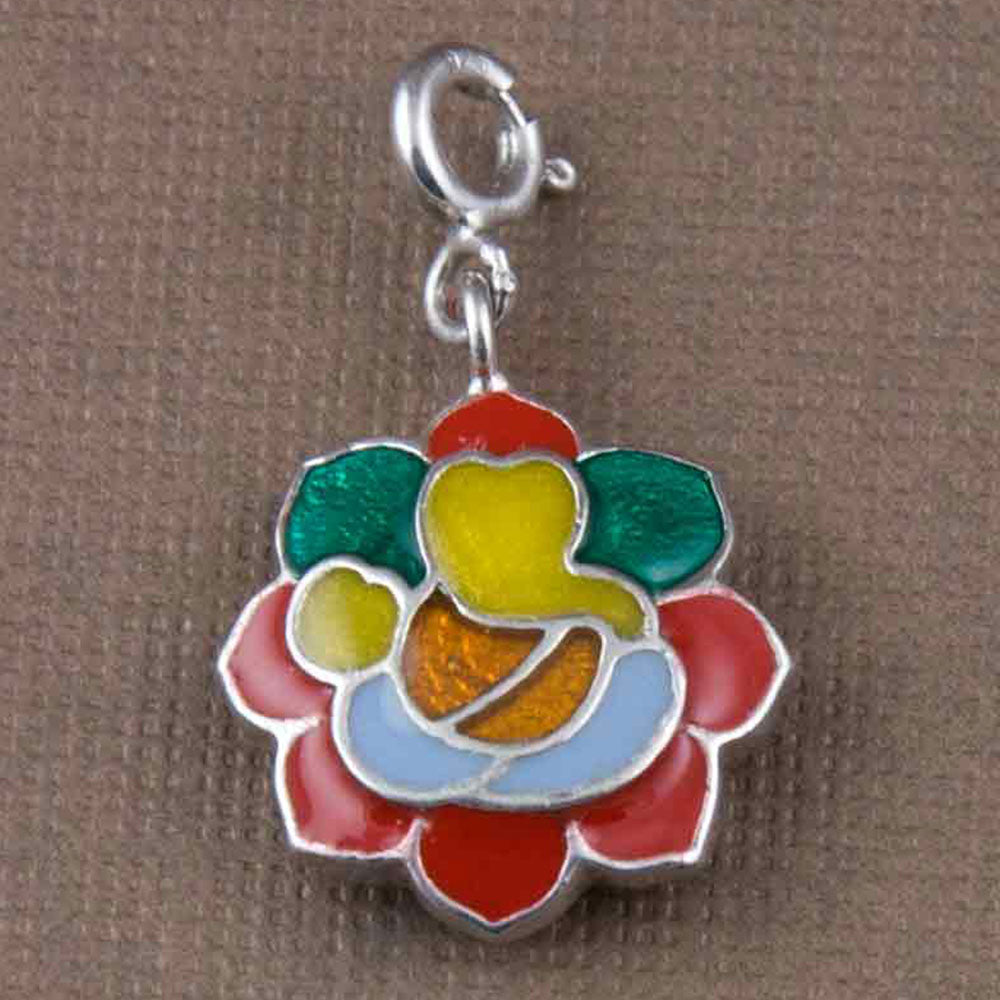 Rangoli Ganesha Silver Charm