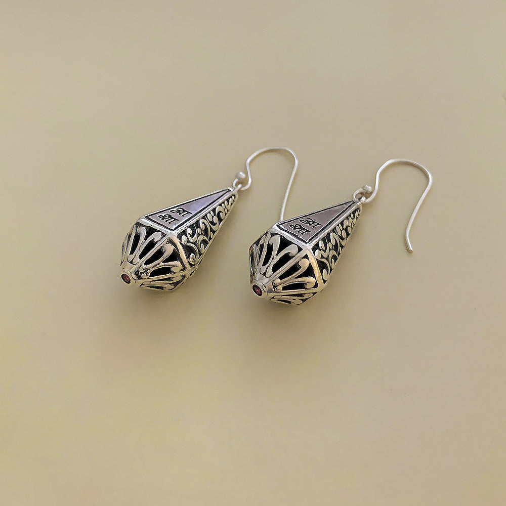 Aastha Shanti Asha Silver Dangler Earrings