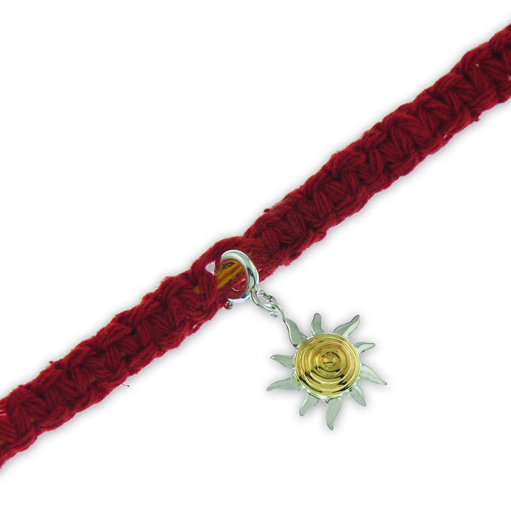 Sunshine Silver Charm Moli Rakhi Bracelet