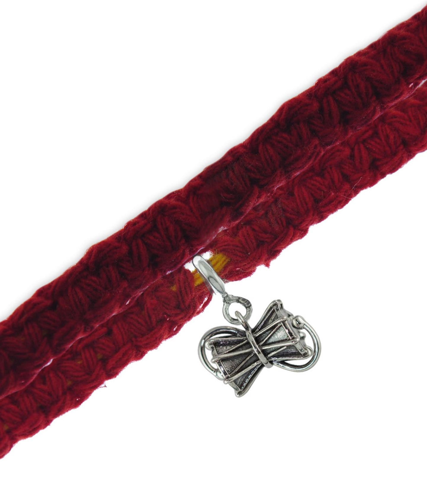 Damru Silver Charm Moli Rakhi Bracelet