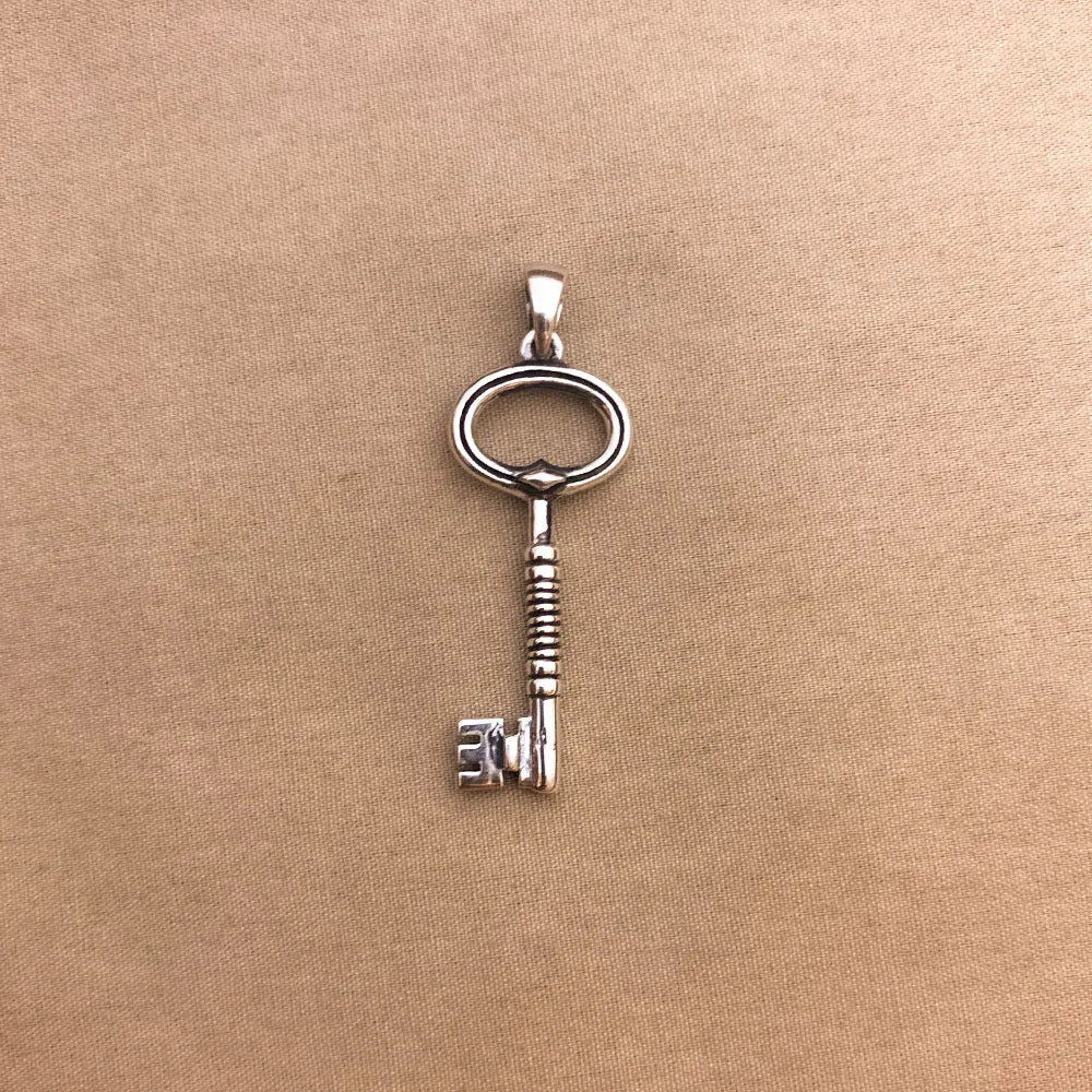 Vintage Key Silver Pendant