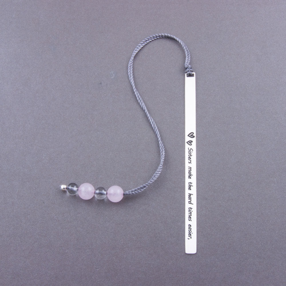 Sisters Love Silver Bookmark