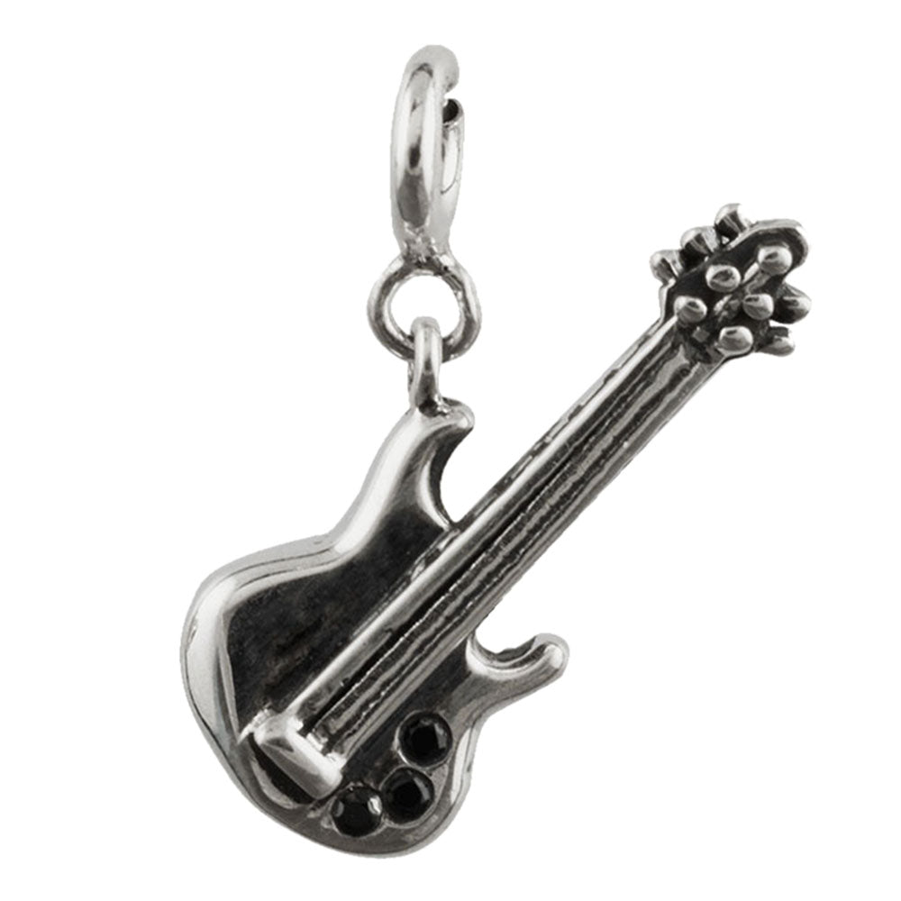 Strummin' and Hummin' Guitar Silver Charm