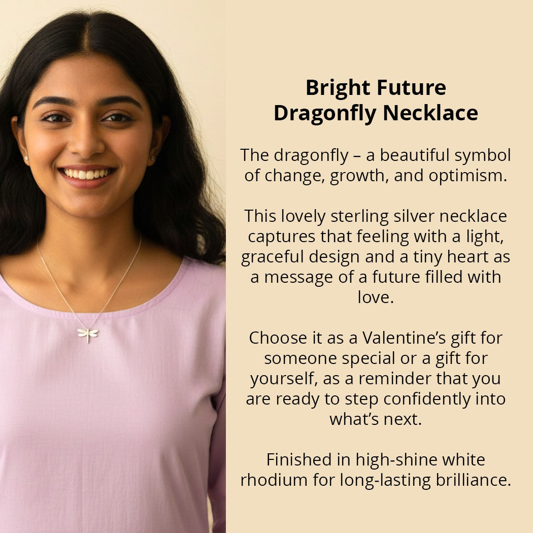 Dragonfly Silver Pendant