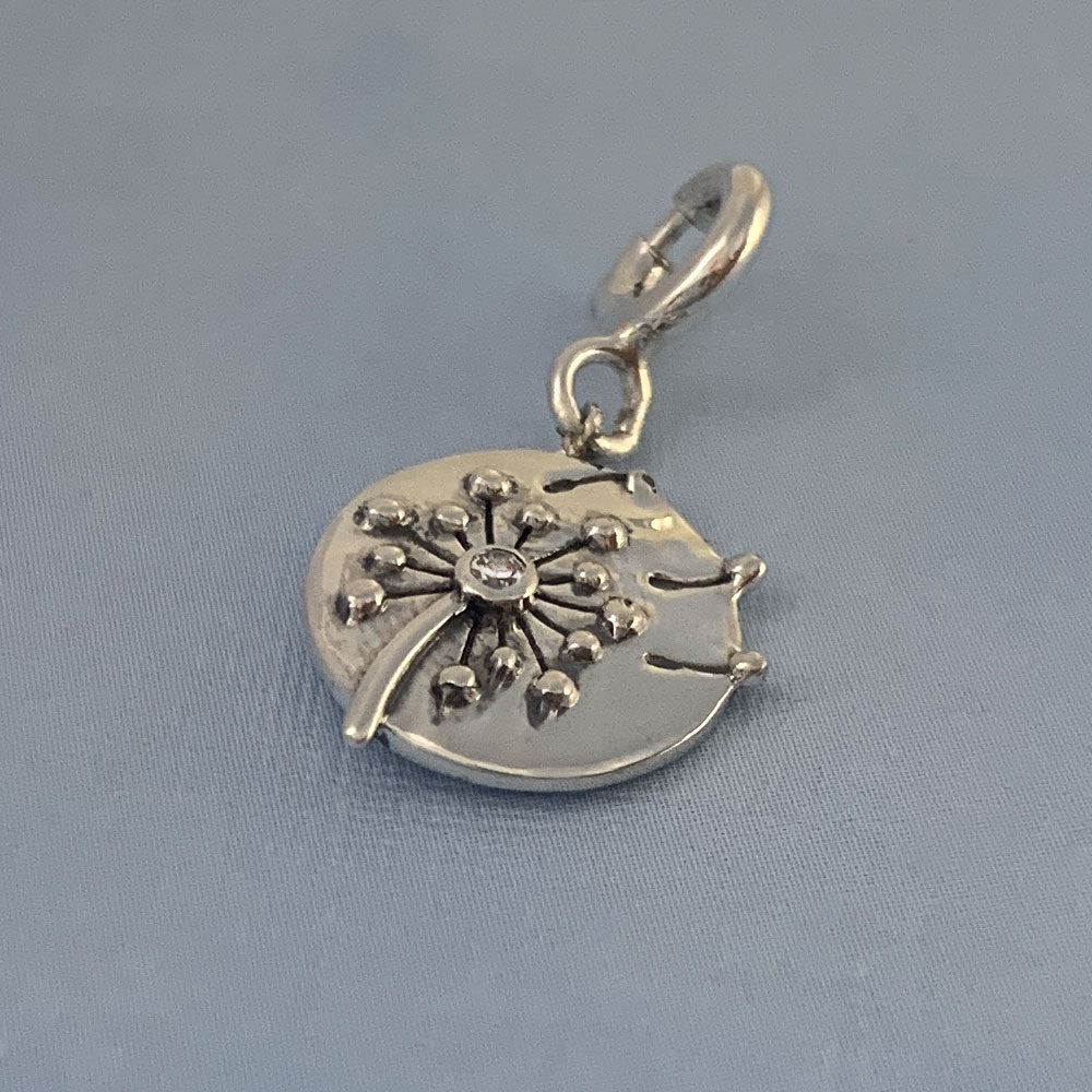 Wish Come True Dandelion Silver Charm