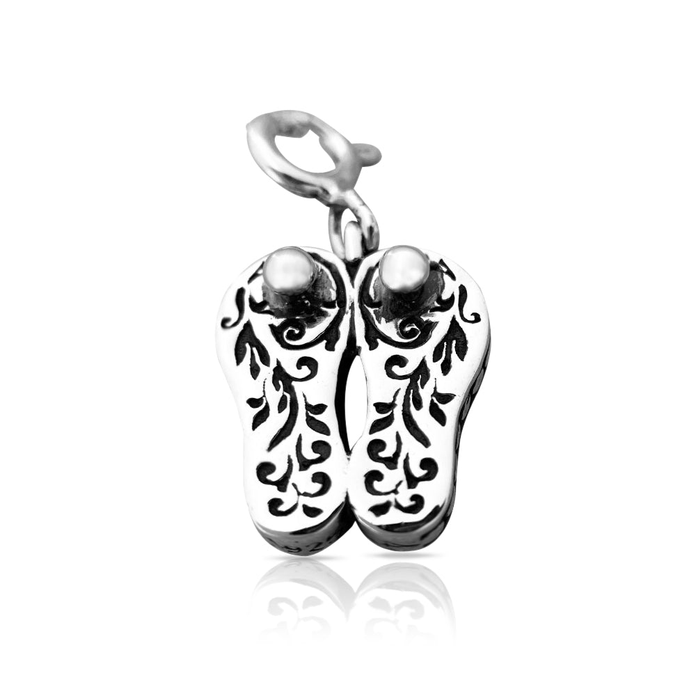 Charan Paduka Silver Charm