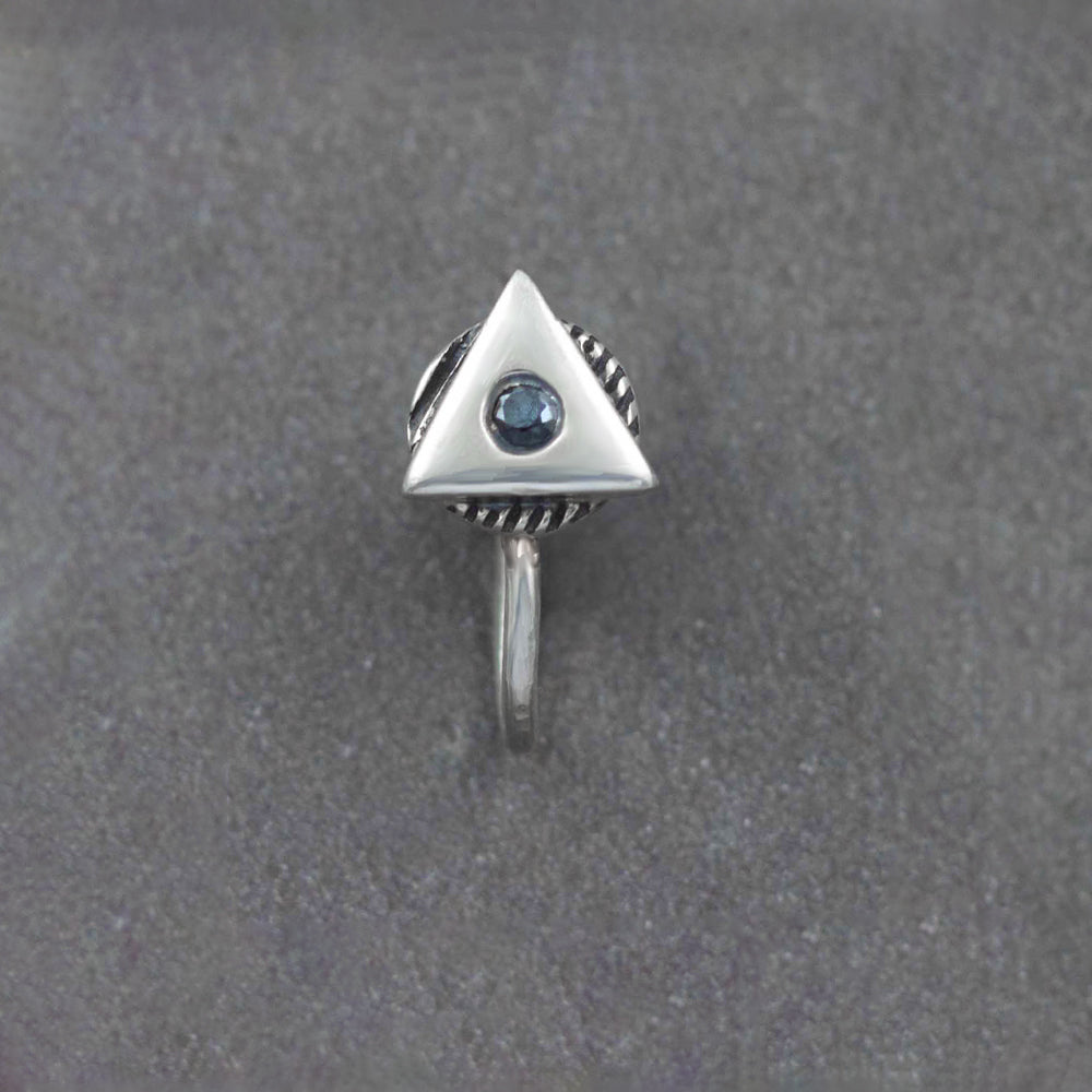 Dhyan Clip-on Silver Nose Pin