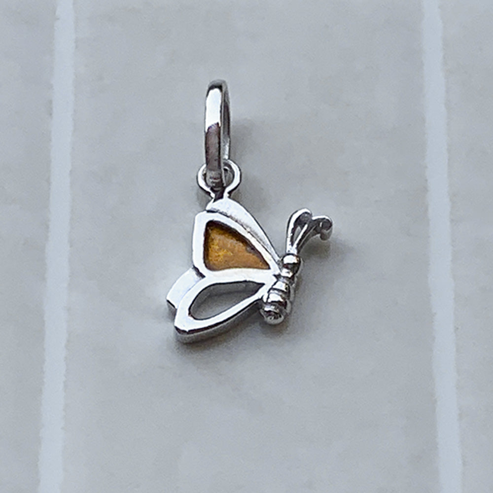 Flutterby Butterfly Silver Pendant