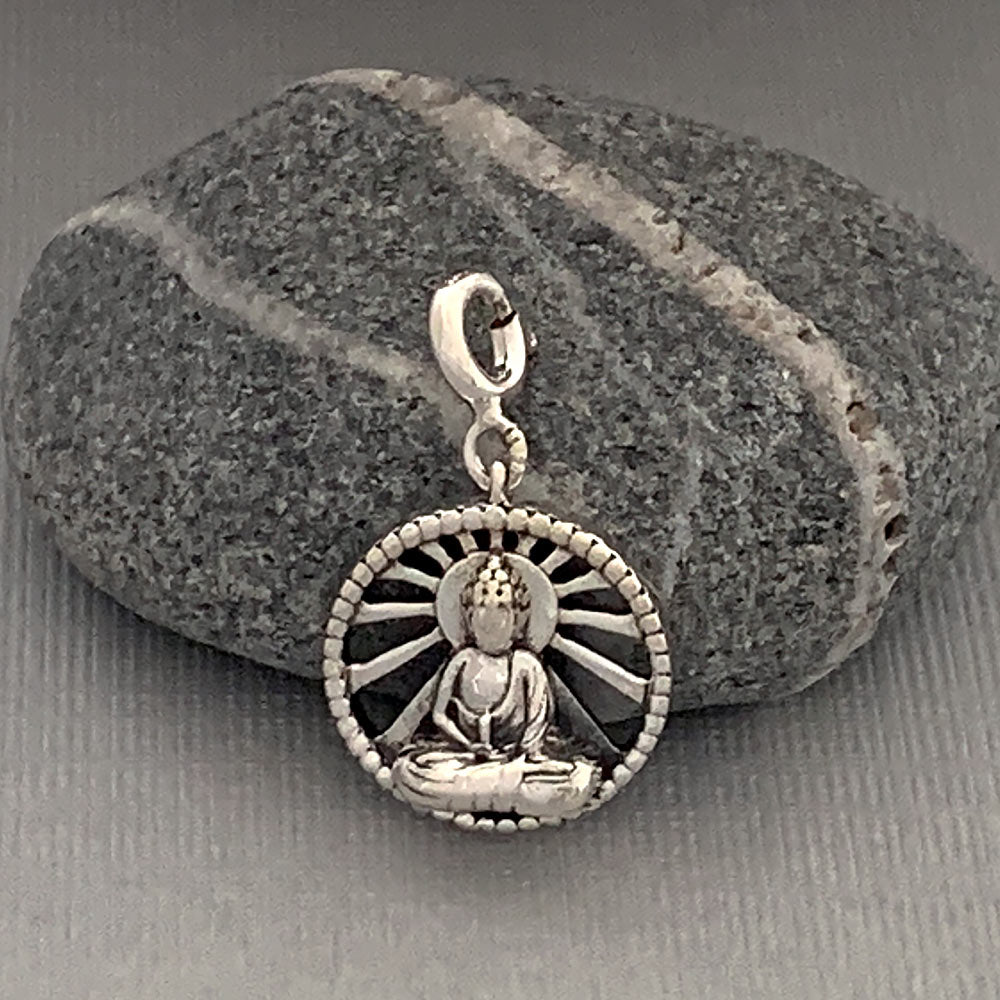 Rays of Buddha Silver Charm