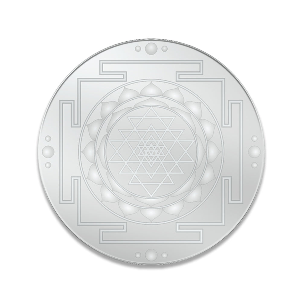 Shri Yantra Pure 999 Silver Coin