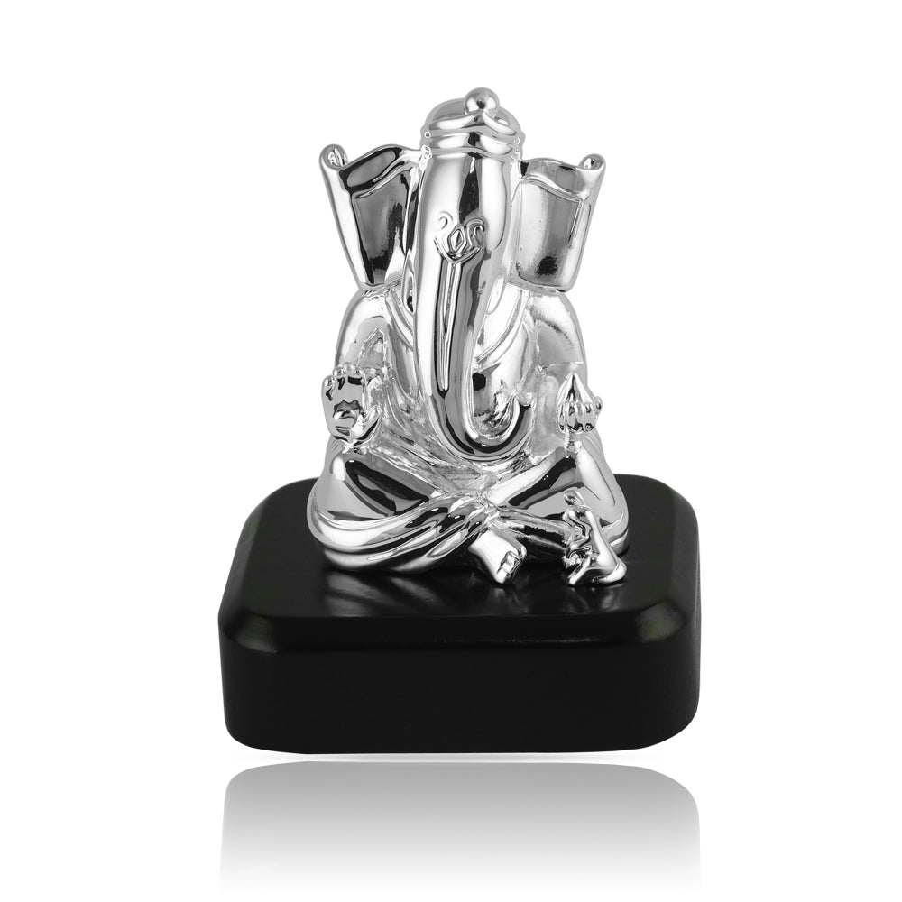 Shri Ganesha Silver-Plated Murti