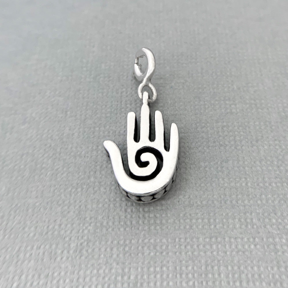 Healing Hand Silver Charm