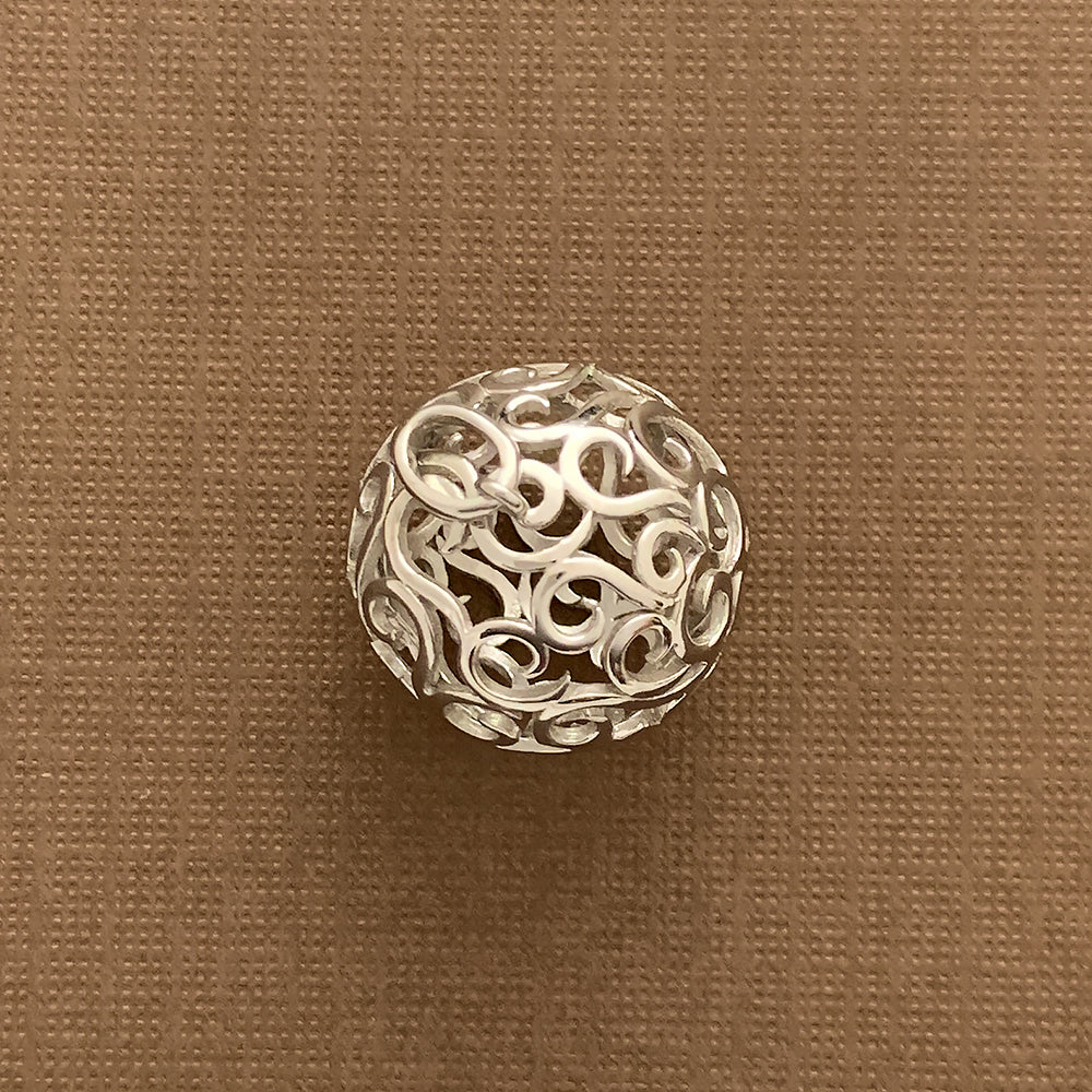 Jaali Ball Silver Pendant