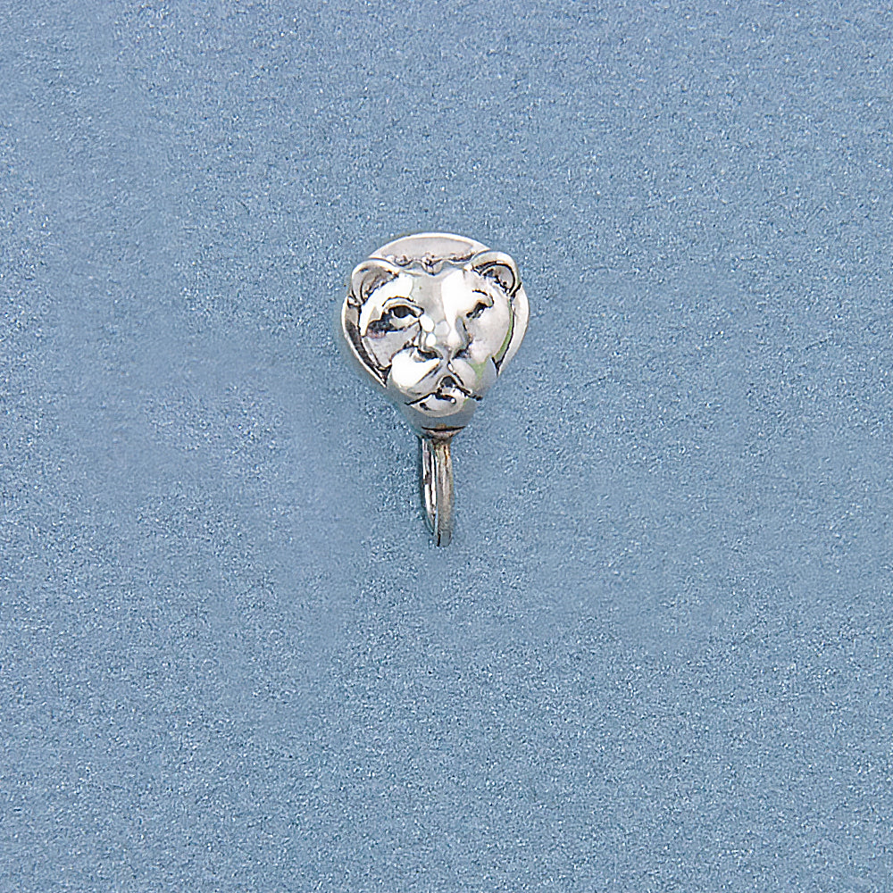 Lion Clip-on Silver Nose Pin