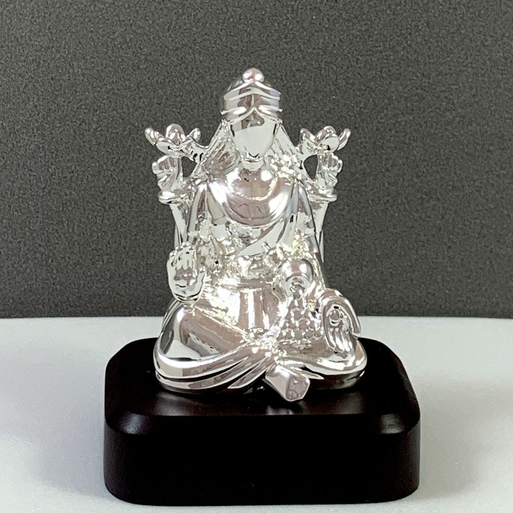 Maha Lakshmi Silver-Plated Murti