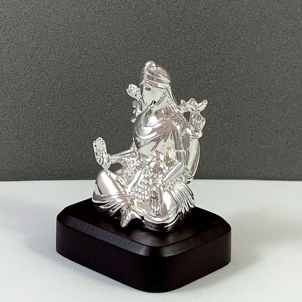 Maha Lakshmi Silver-Plated Murti