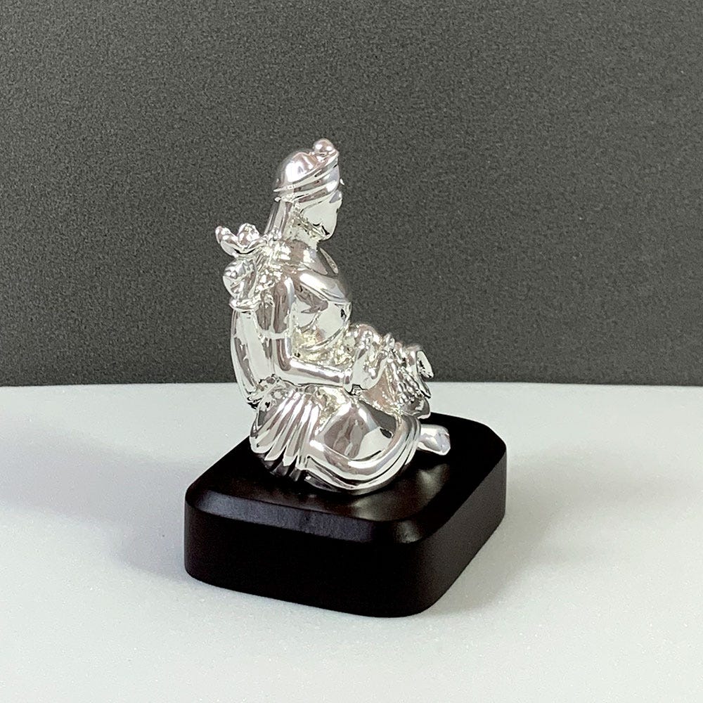 Maha Lakshmi Silver-Plated Murti