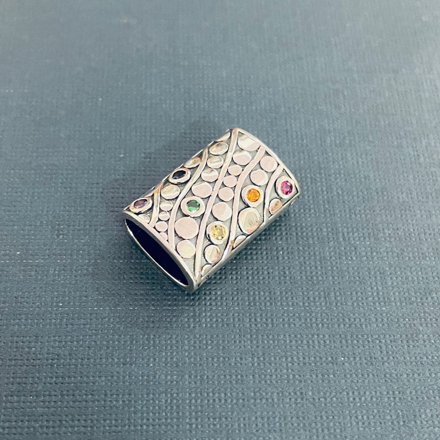 Rainbow Spectrum Silver Story Bead with Versatile Necklace Cum Bracelet