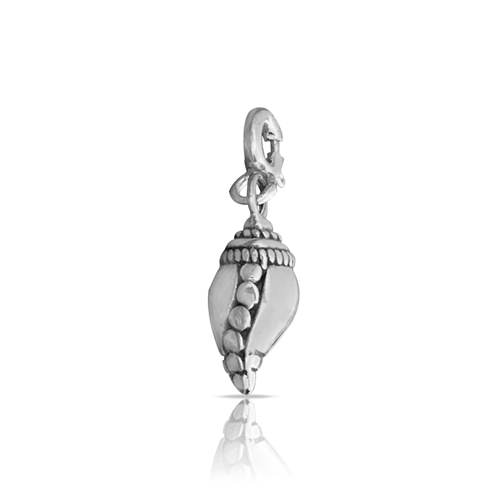 Sacred Shankh Silver Charm