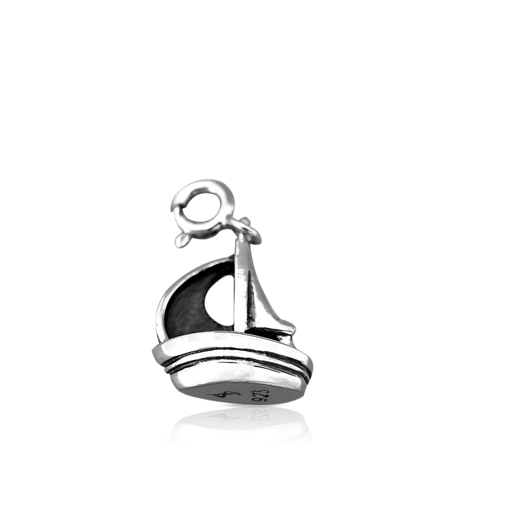 Safe Harbour Sailboat Silver Charm