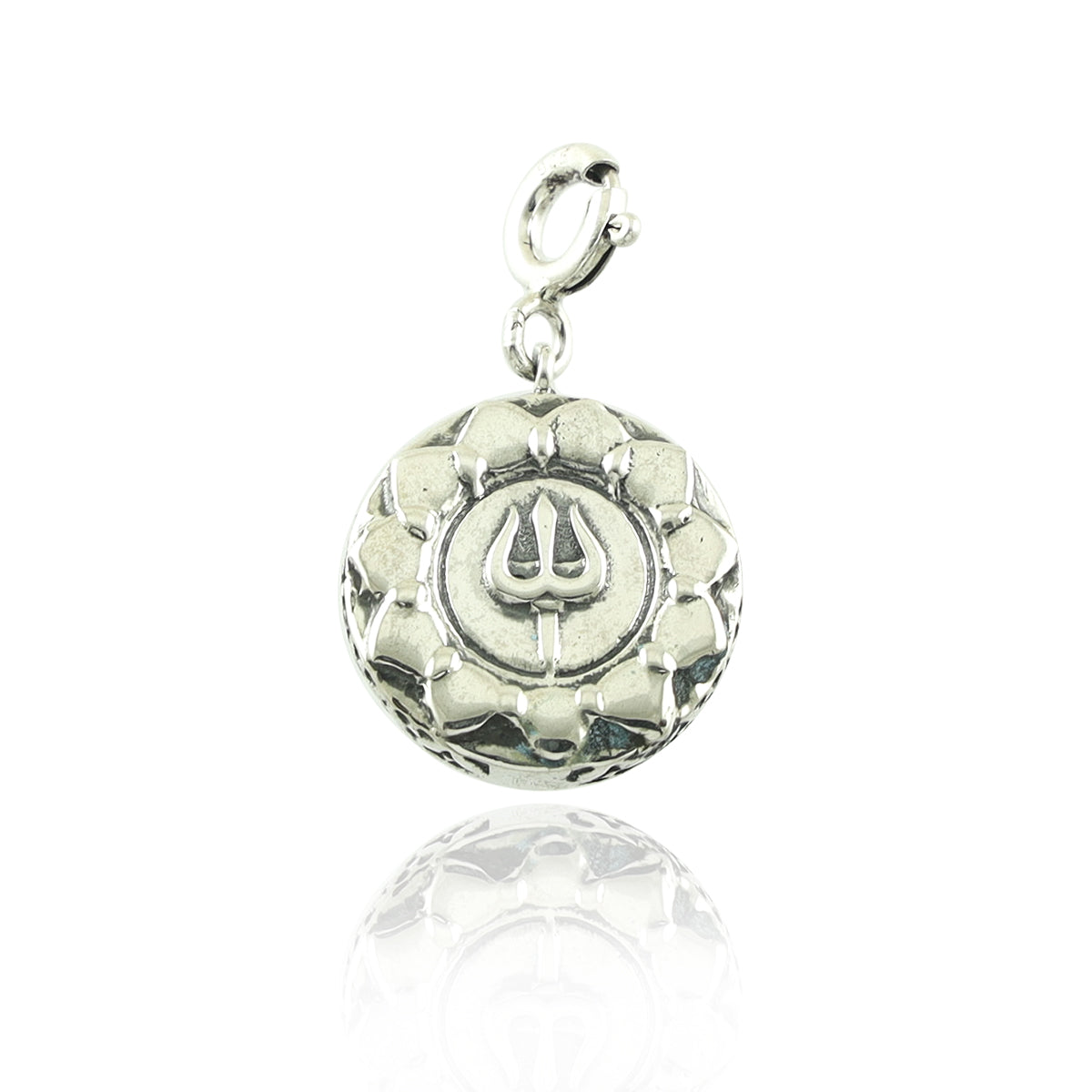 Shiva Parvati Aashirwaad Silver Charm