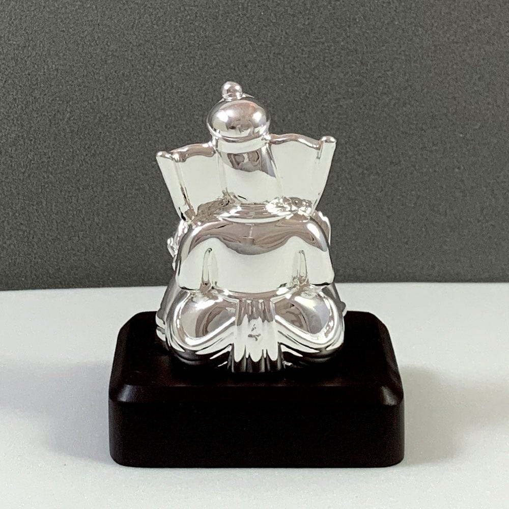 Shri Ganesha Silver-Plated Murti