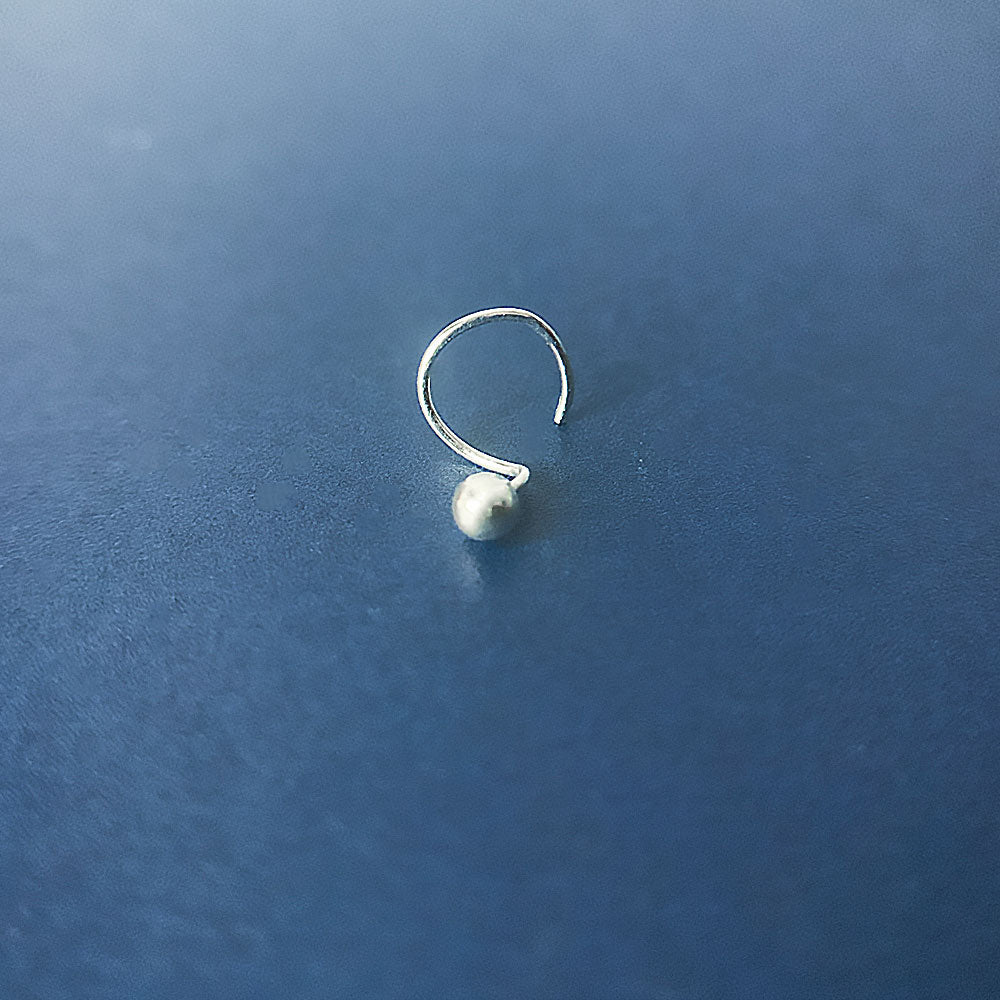 Simplicity Silver Ball Nose Pin