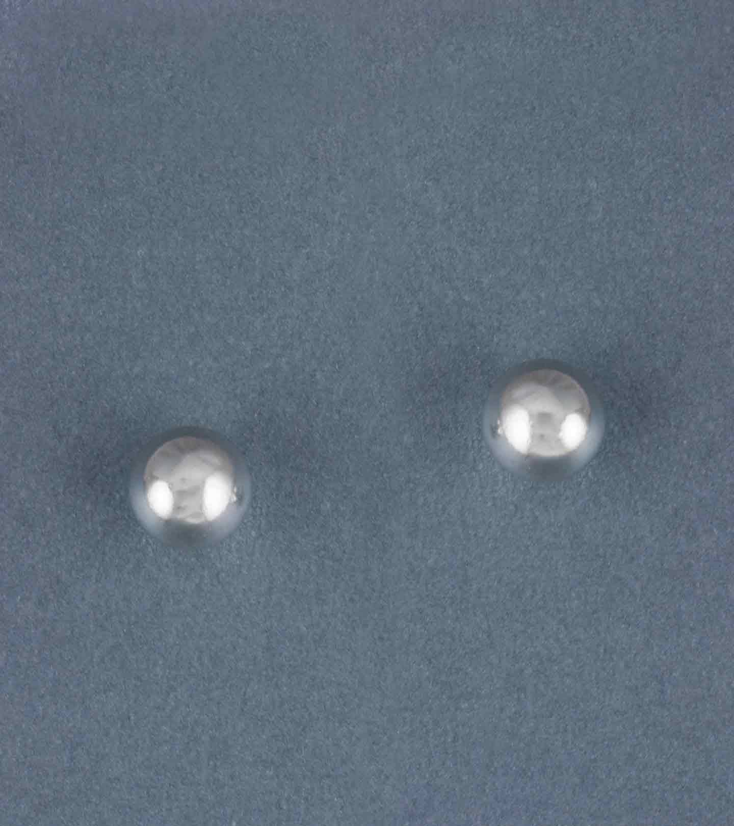 Simplicity Silver Ball Stud Earrings