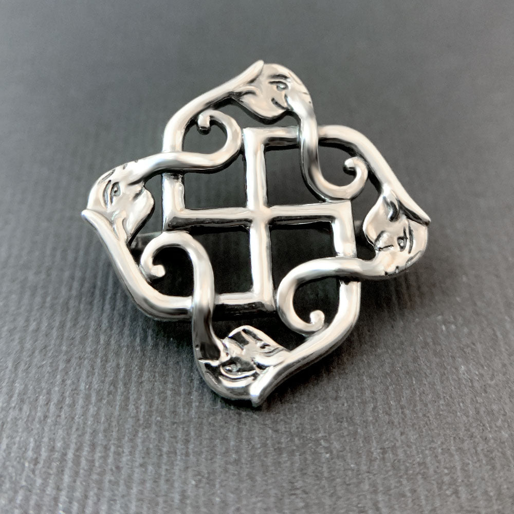 Svasti Ganesha Silver Pendant